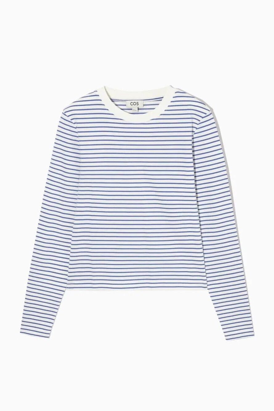 COS Medium Stripe Slim-Fit Heavyweight Long-Sleeved T-Shirt